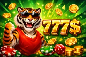 Tigre con gafas y 777$